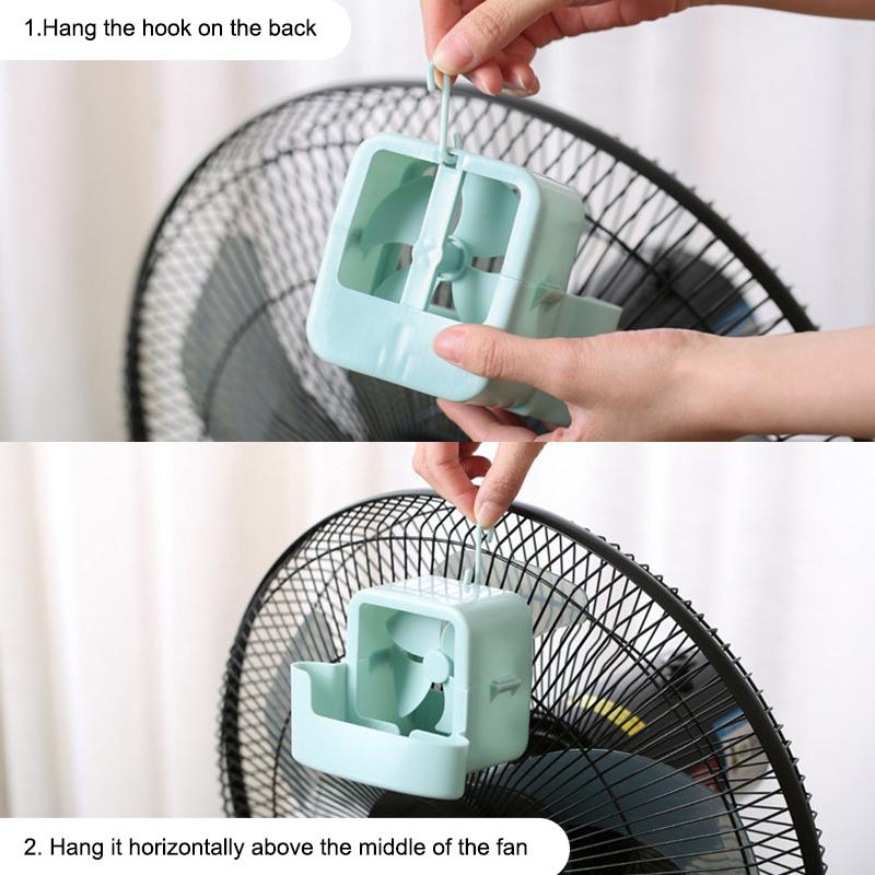 Electric Fan Cooling Storage Box Ice Storage Box Fast Cooling Portable Household With Hanging Hook For Electric Fans Ice Holders