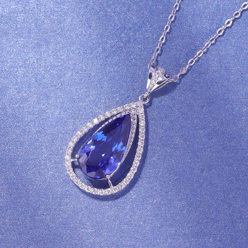 

Bella Box, новая капля воды, темперамент, морской синий цвет, подвеска с сокровищами, женское модное ожерелье, цепочка на ключицы, ювелирные изделия, новые модные украшения