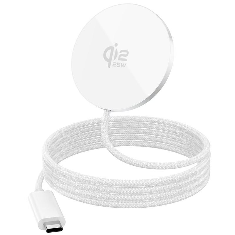 Qi2.2 Magnetic Wireless Charger with Low-Temperature Heat Dissipation, 25W Fast Charging for Apple 17 Phones.