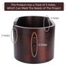 1pc Wooden Yarn Bowl, DIY Knitting Storage Tool, Double-Sided Holes Yarn Storage Bowl, Oval Yarn Organizer Bowl Handicraft Tool