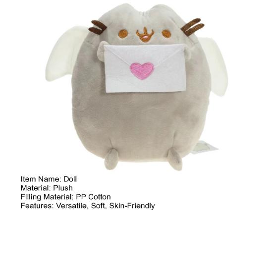 Plush Cat Stuffed Toy with Dessert Theme Ice Cream Donut Pizza Designs Plush Collectible Doll Soft Huggable Gift for Cat Lovers