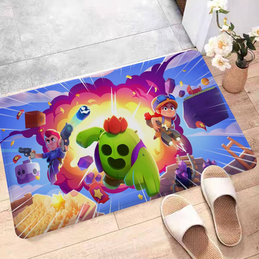 Strategy Game B-BRAWL STARS Floor Carpet Nordic Style Home Doormat Bathroom-Toilet Mats Bedroom Hotel Decor Mat