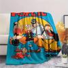 1PC Popeye Print Flannel Blanket, High quality Comfortable for All Seasons, Home Decor, Warmth and Comfort, Perfect for Christmas Gifts