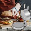 Manual Burger Press Patty Maker with 100 Patty Paper Adjustable Thickness Hamburger Patty Mold Non-Stick Kitchen Meat Gadgets