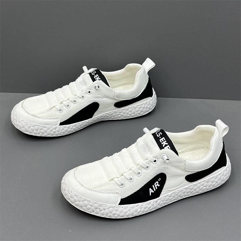 Men's shoes new breathable casual shoes summer low-top versatile sports shoes men's board shoes one pedal mesh men's shoes