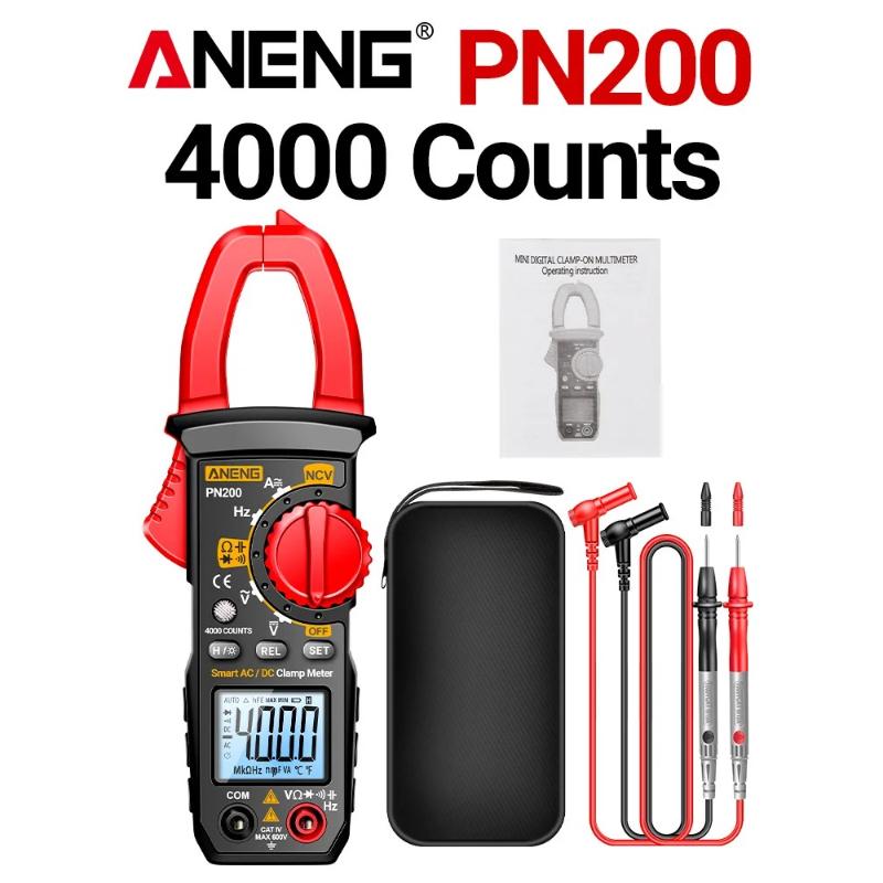 Professionelles digitales Zangenmultimeter PN200 Multimeter A3010 Spannungsprüfer Stift-Set 4000 Zählungen AC DC Spannung Kapazität Widerstand Test Elektriker Werkzeuge