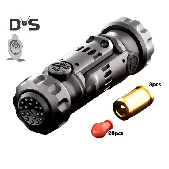 

Металлический слайдер-игрушка для снятия стресса, трещотка, спиннер, портативный пулевой шутер, пусковая установка для детей, подростков, взрослых, сенсорная игрушка для снятия стресса с гироскопом чёрный