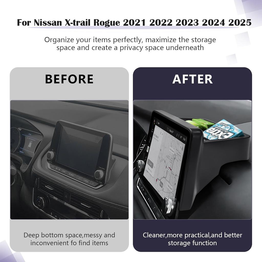 Center Console Organizer Dashboard Tray for Nissan X-trail Rogue 2025 2025 2025 2025 2025 Armrest Dash Board Insert Accessories