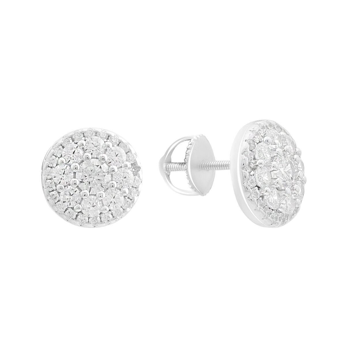 

Silver earrings with cubic zirkonia (2192824) білий