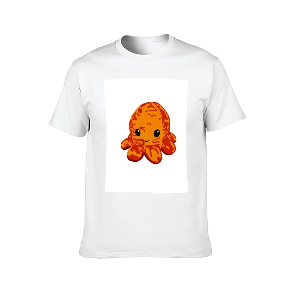 Orange octopus TShirt t shirts cotton 100 funny t shirts dark humor TShirt