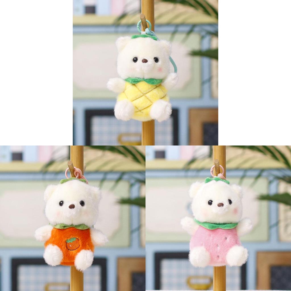 Plush Bear Keychain With Pp Cotton Filling For Gift Kids And Teens