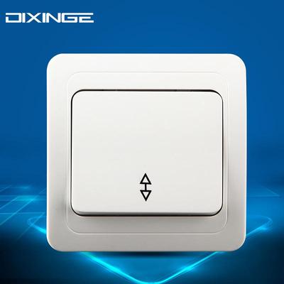 Eastern European Style Ceramic Wall Switch, ABS Panel, Single Pole, Single Throw, One-Gang, European Standard, Two-Way Control