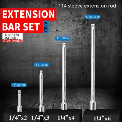 1/4 Rychloupínací prodlužovací tyč a nástrčný klíč 6,3 mm