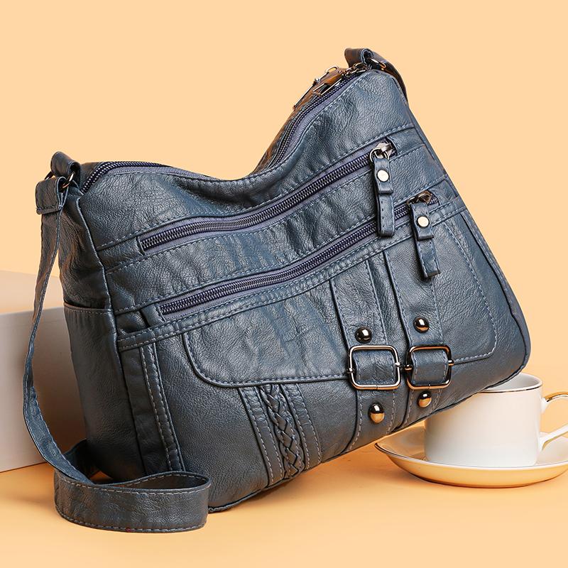 Soft Leather Crossbody Bag Women's Shoulder Bag Mother Bag