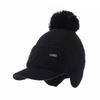 Knitted Wool Hat Women's Autumn and Winter Outdoor Cycling Windproof Hairball Hat Cold-proof Warm Fleece Ear Hat