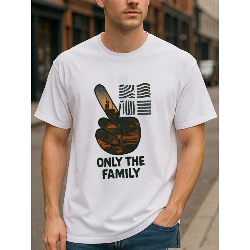 European Size Special Finger Men'S Printed Short-Sleeved T-Shirt, Pure Short-Sleeved, Men'S Casual Printed Shirt, Casual Summer Short-Sleeved