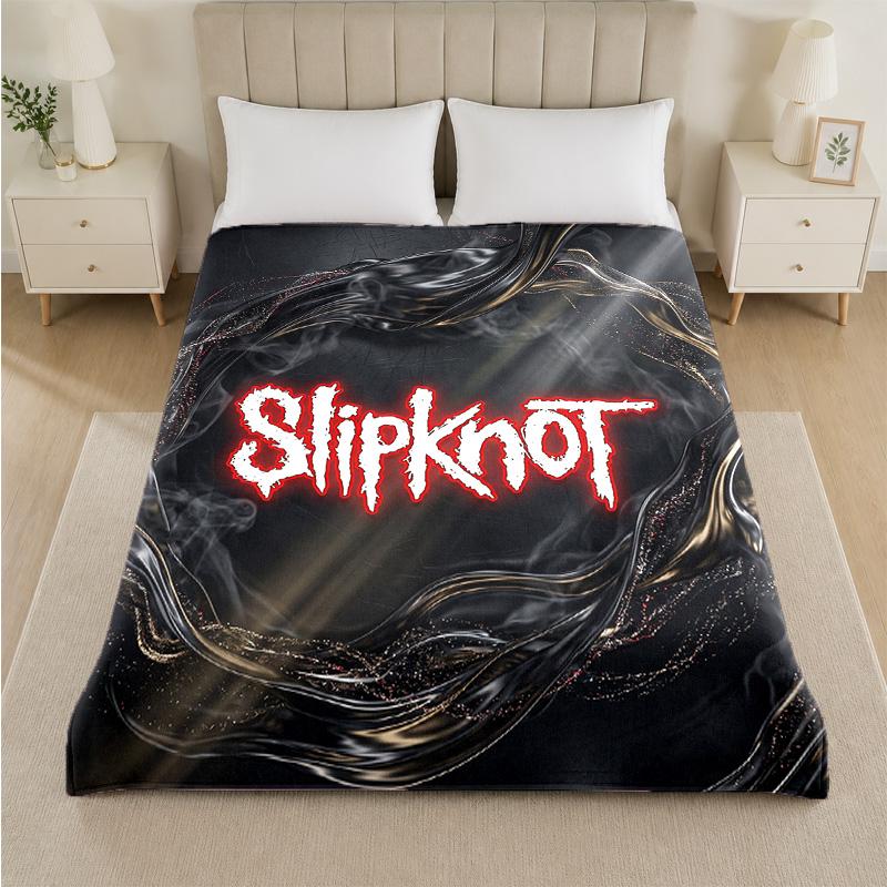 Coperta in Flanella con Stampa Slipknot Morbida Leggera Coperta Pluche per Letto Divano Uso Domestico