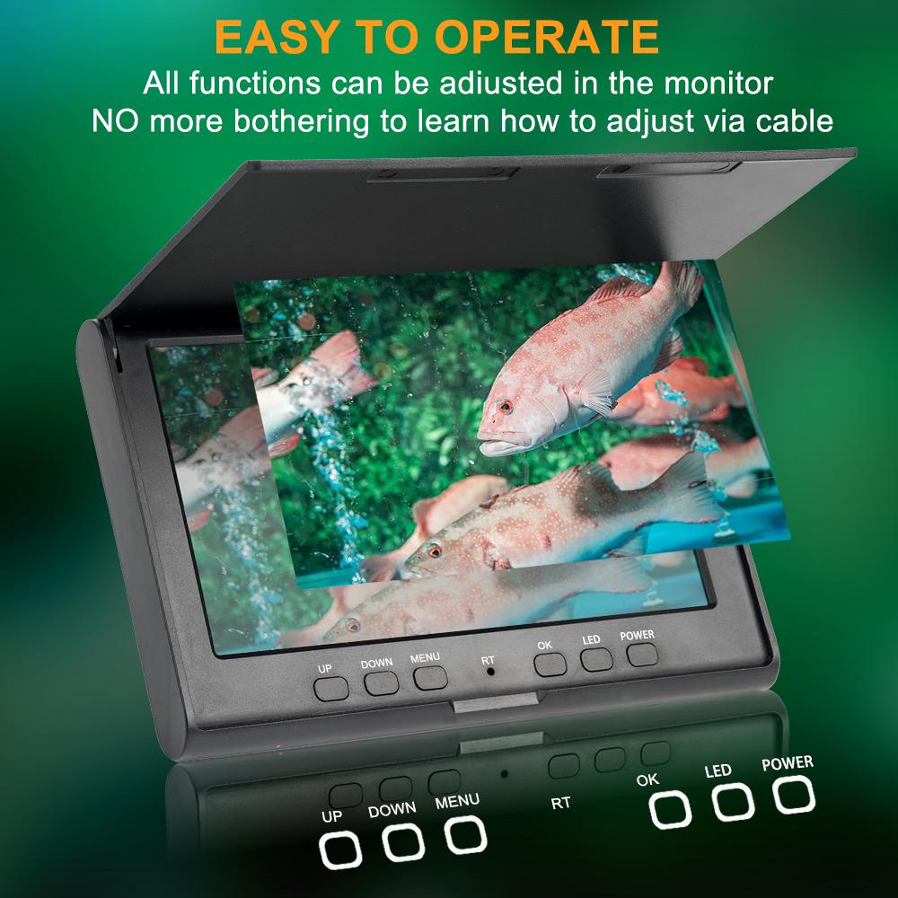 7-inch Portable Underwater Fish Detector, Fishing Camera