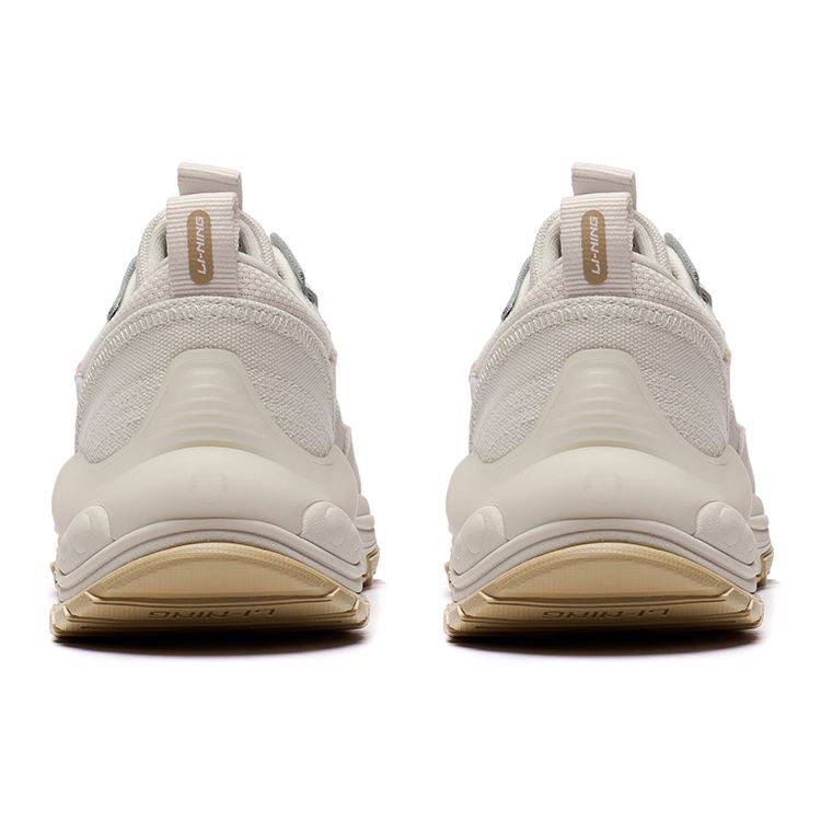 Li Ning CF Su Series Star Track Shock Absorption Rebound Low Top Sports Casual Shoes Men sneaker Pearl-White AGLT075-1