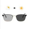 Square Photochromic Grey &Anti Blue Ray Glasses ,Women Sunglasses Men 'S Blue Rays Blocking Eyeglass For Computer