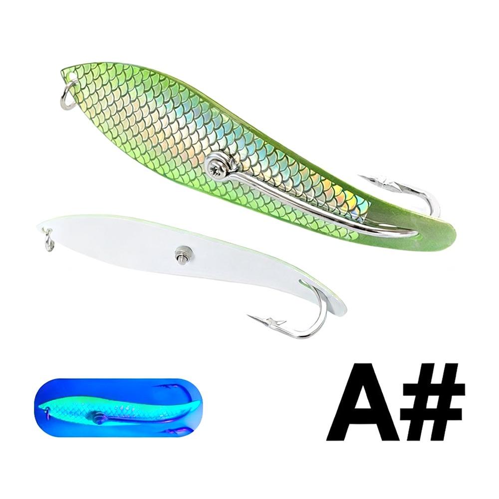 4.06 Inch Fishing Bait 3D Fish Scale Metal Sequin Bait Jig Lure Deep Sea Lure  Trolling Fishing
