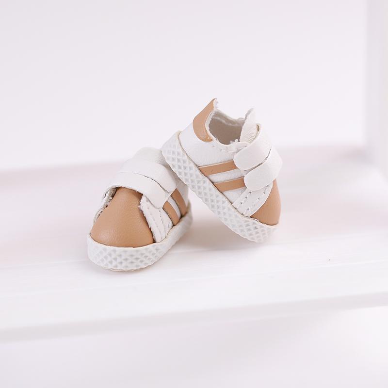 1 Pair of OB11 Doll Baby Shoes Parallel Bars Casual Sports Shoes 1/12 Bjd Doll Shoes Decoration Detachable Doll PVC Material