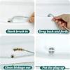5pcs-set Fridge Dredging Kit Flexible Refrigerator Scrub Brush Reusable Fridge Drain Hole Dredging Remover Cleaning Syringe