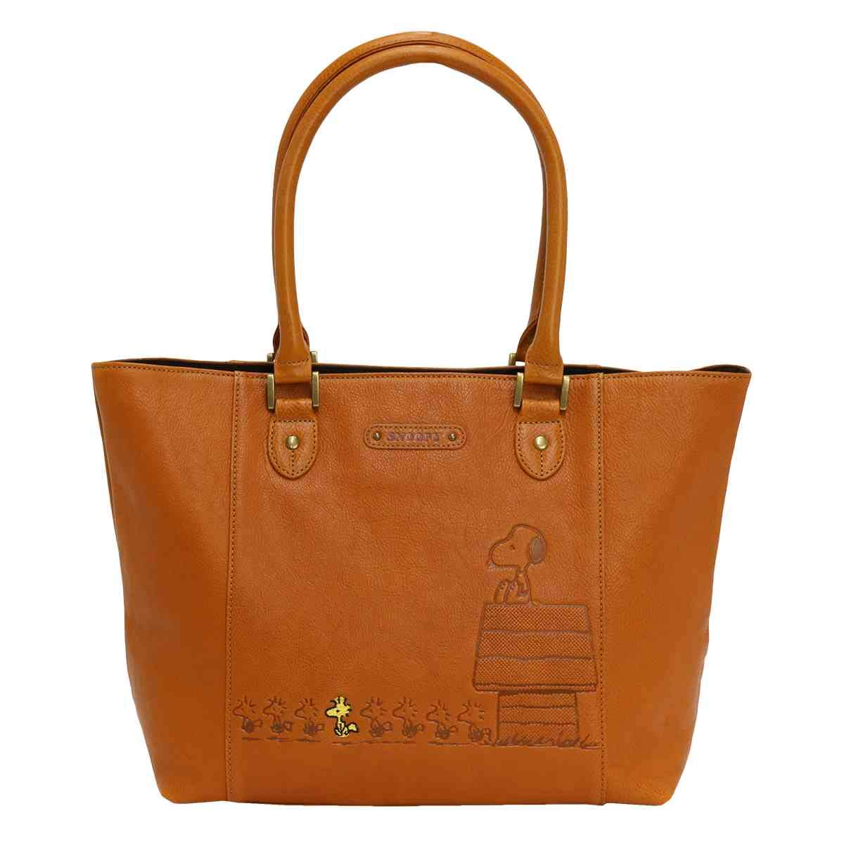 

Tote Bag Genuine Leather 15L Leather 14018 [Peanuts] Women s (Walker)
