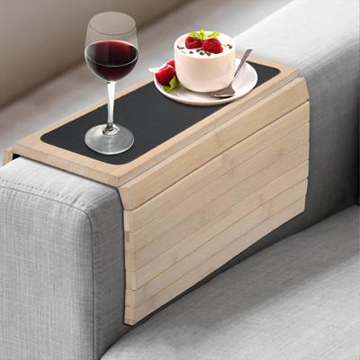 Houten bank armleuning lade antislip zware multifunctionele rechthoekige opvouwbare bank armleuning koffie