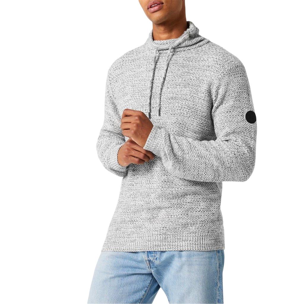 Firetrap Mens Marl Cowl Neck Jumper