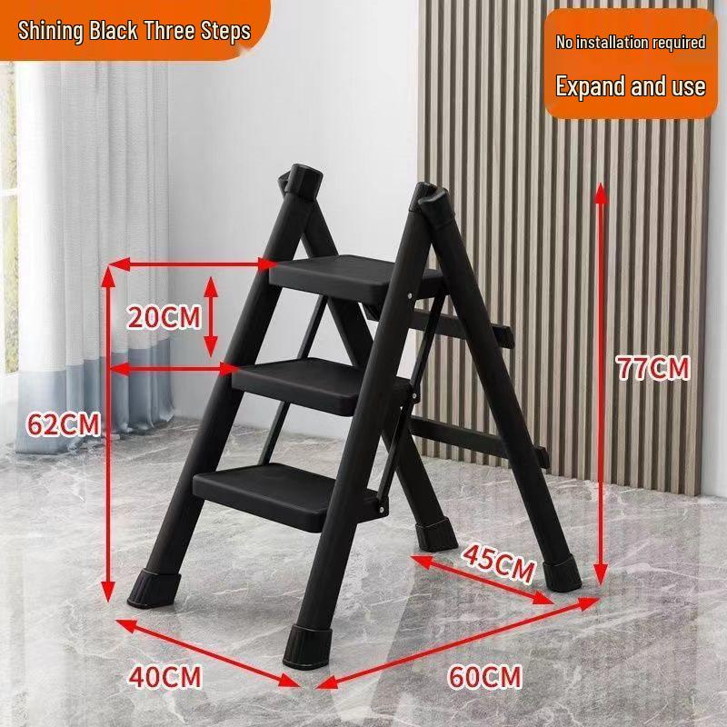 3-Step Telescopic Folding A-Frame Ladder – Lightweight and Multi-Functional Stool