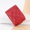 Women Lipstick Storage Bag with Mirror Faux Leather Solid Color Portable Mini Travel Women Makeup Lip Gloss Tint Stain Lacquer Organizer Case