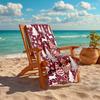 1Pc Christmas Winter Wonderland Beach Towel Quick Dry Multiuse For Beach Pool Gym Yoga Home Travel Christmas Halloween Xmas Gift S1167