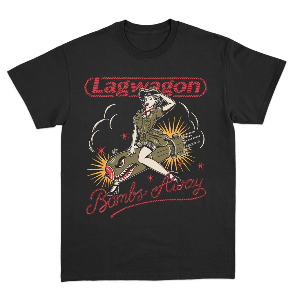 Fashion Hip Hop Unisexs Tshirt Lagwagon Band Cotton Black Print Overszied Short Sleeves Unisex Women Unisex Tee Unisexs Clothing