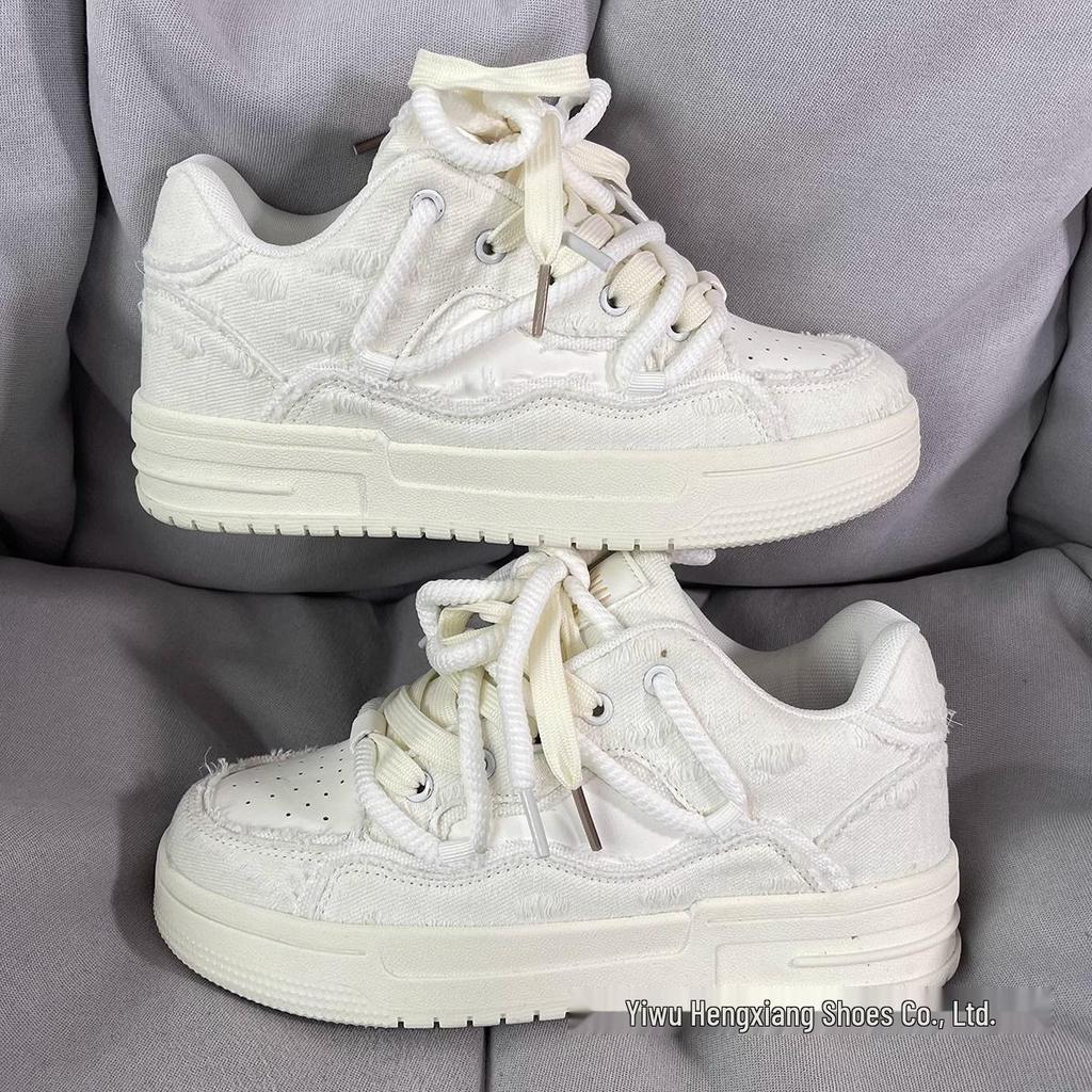 Men's 2025 Casual Sneakers: Summer Campus White Shoes, Couple Style, Thick Sole German Trainers
