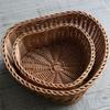 Household Imitation Rattan Wicker Basket  Restaurant Serving Tabletop Display