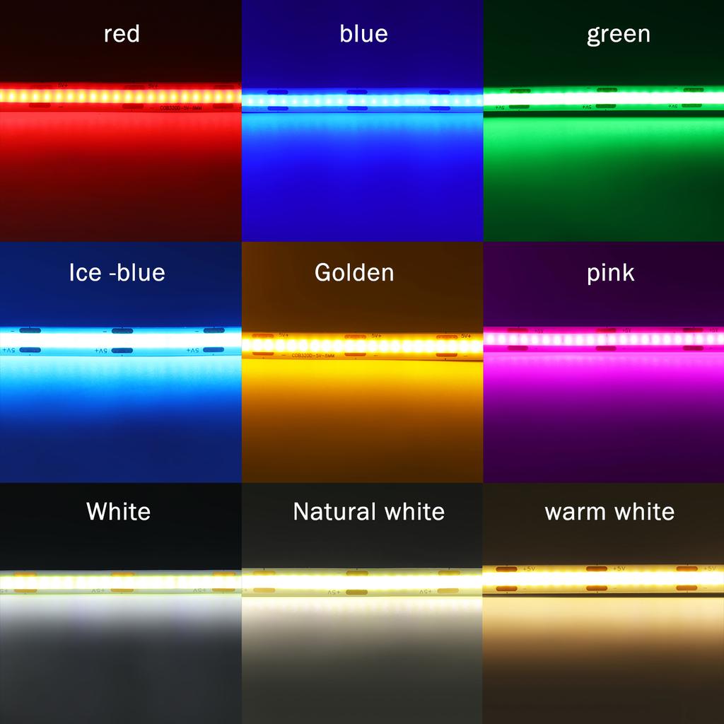 Motion Sensor COB Led Light Strip Battery 3mm 5mm 8mm PCB Width Under Bed Lamp For Cabinet Wardrobe Kitchen Stairs 1M 2M 4M 5M