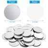 M-Modern-Mini Size Acrylic Round Mirror Adhesive Small Round Mirror Circles Craft Mirror Tiles For Crafts (100PCS, 2 Inch) Easy