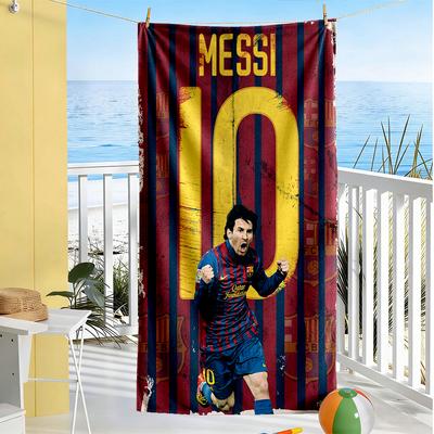 Messi Beach Towel Super Soft Microfiber Quickdry Fabric Comfortable Lightweight Suitable for Swimming, Gym, Camping, Yoga Vacation