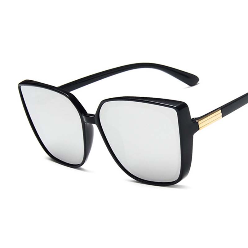 Latest Premium Designer Cat-Eye Sunglasses Woman Classic Black Mirror Sun Glasses For Stylish Female Eye Wear UV400 Protection Glasses