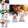 Delightful Cute Luffy Figure In Fashionable Outfits Vibrant Pvc Decoration