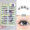 Gegebear 10 Rows Glue-Free False Eyelashes Comic Eye Style Natural Curling Lashes Easy To Wear Perfect for Beginners