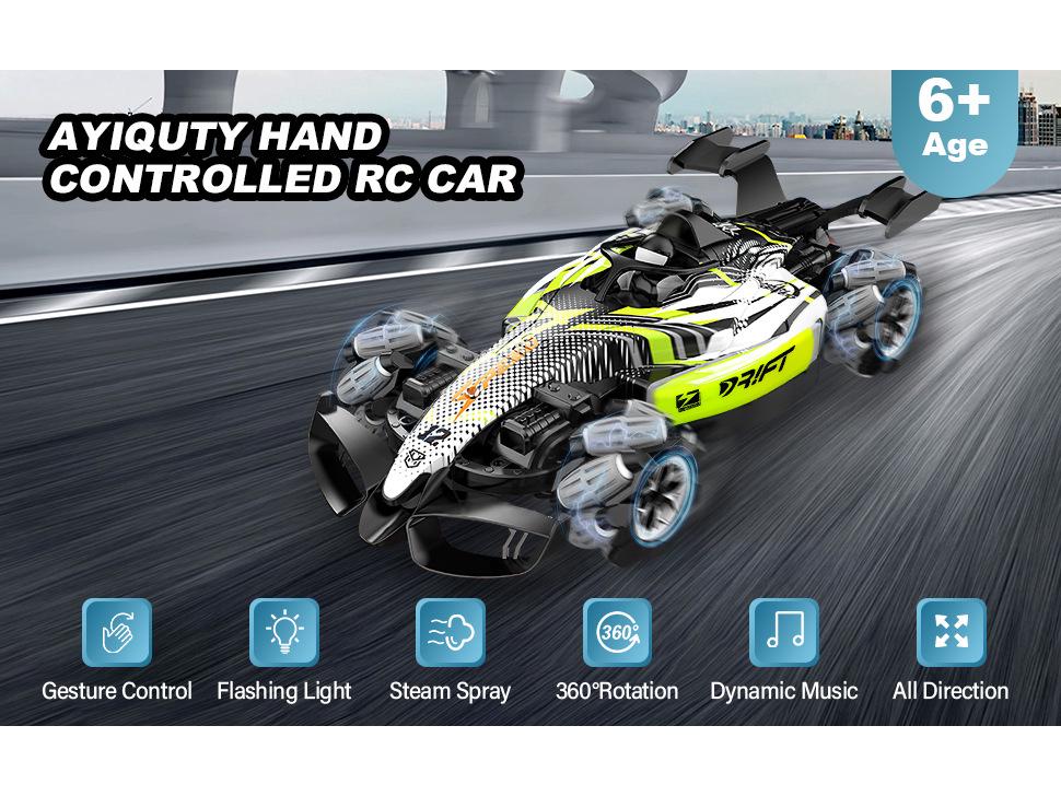 Spray Remote Control F1 Drift Car - Four-Wheel Drive Racing Toy for Kids