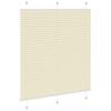 Cream Pleated Blind 115X100 Cm Fabric Width 114.4Cm