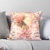 Vintage Shabby Chic Floral Square Pillowcase Polyester Linen Velvet Printed Zip Decorative Throw Pillow Room Cushion Cover X