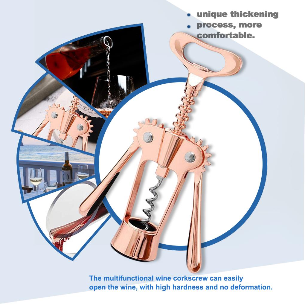 Zinc Alloy Champagne Wine Bottle Opener Stopper Corkscrew Cork Remover Saver Slicer Kit Gadget Tools Accessories Adult