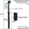 Hydraulic Shock-Absorbing Seatpost for Mountain Bikes - Multiple Sizes Available