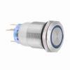 19mm 12-24V Waterproof Stainless Selflocking  ing Push Button   Red LED