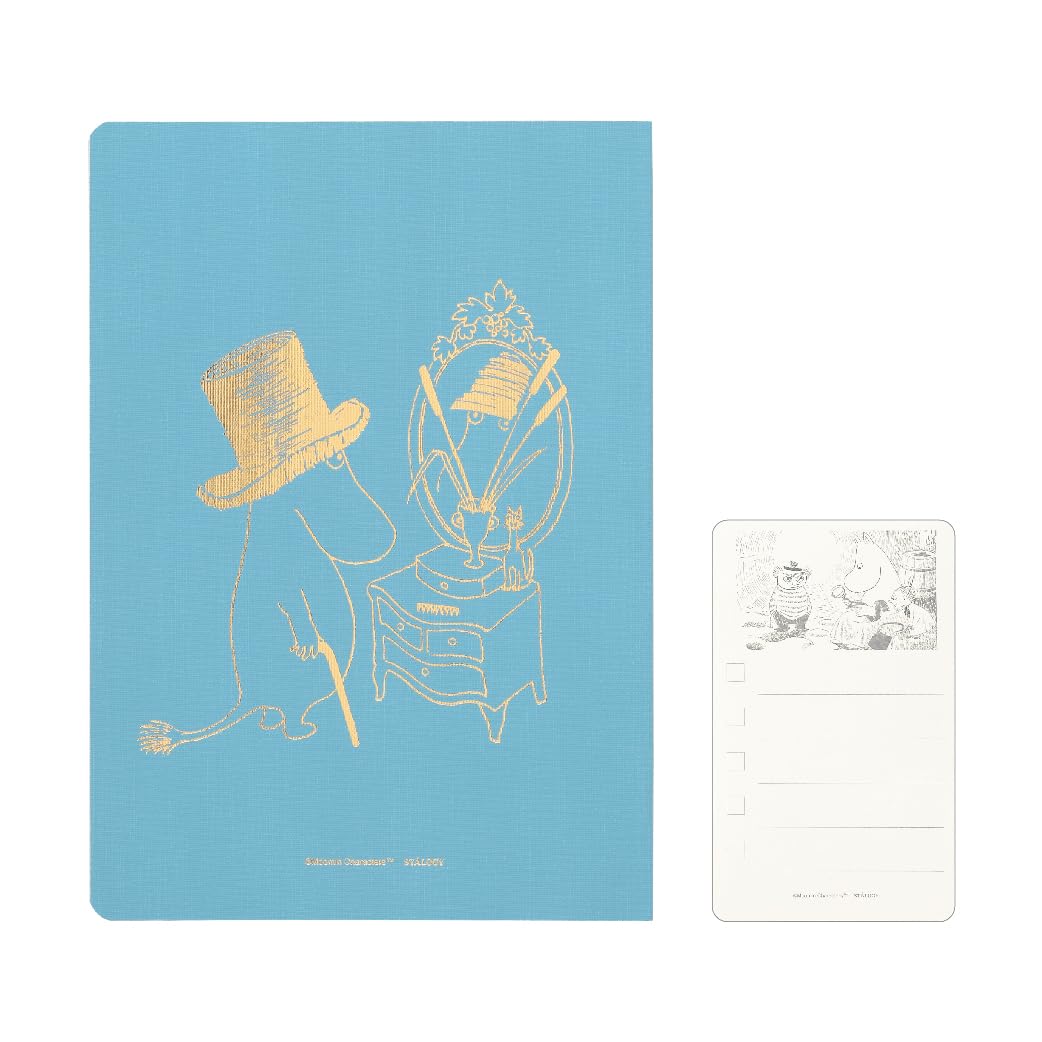 

Nitoms STALOGY Год Муми-троллей Наклейка ToDo X1465 Блокнот, 1/2 Блокнота, B6, Клетка, Синий, Набор,