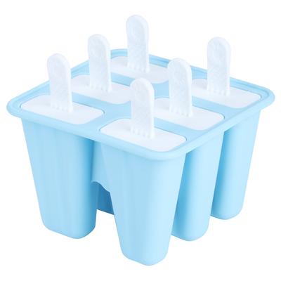 Moldes Caseros DIY Reutilizables para Helado Herramienta Reutilizable para Hacer Helado Accesorios de Cocina Azul6 Hielo